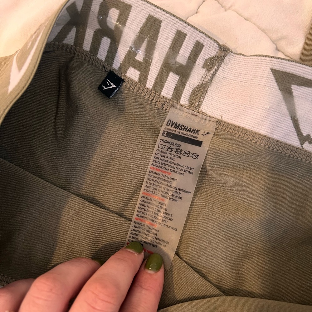 Olive Green Gymshark Leggings Size Small - Fit Leggings Seamless